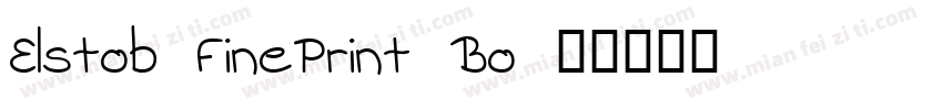 Elstob FinePrint Bo字体转换